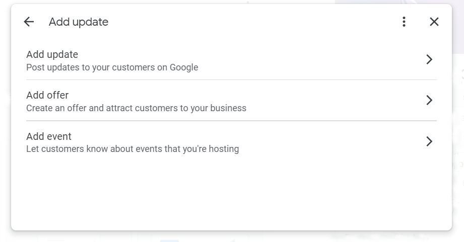 google business add update